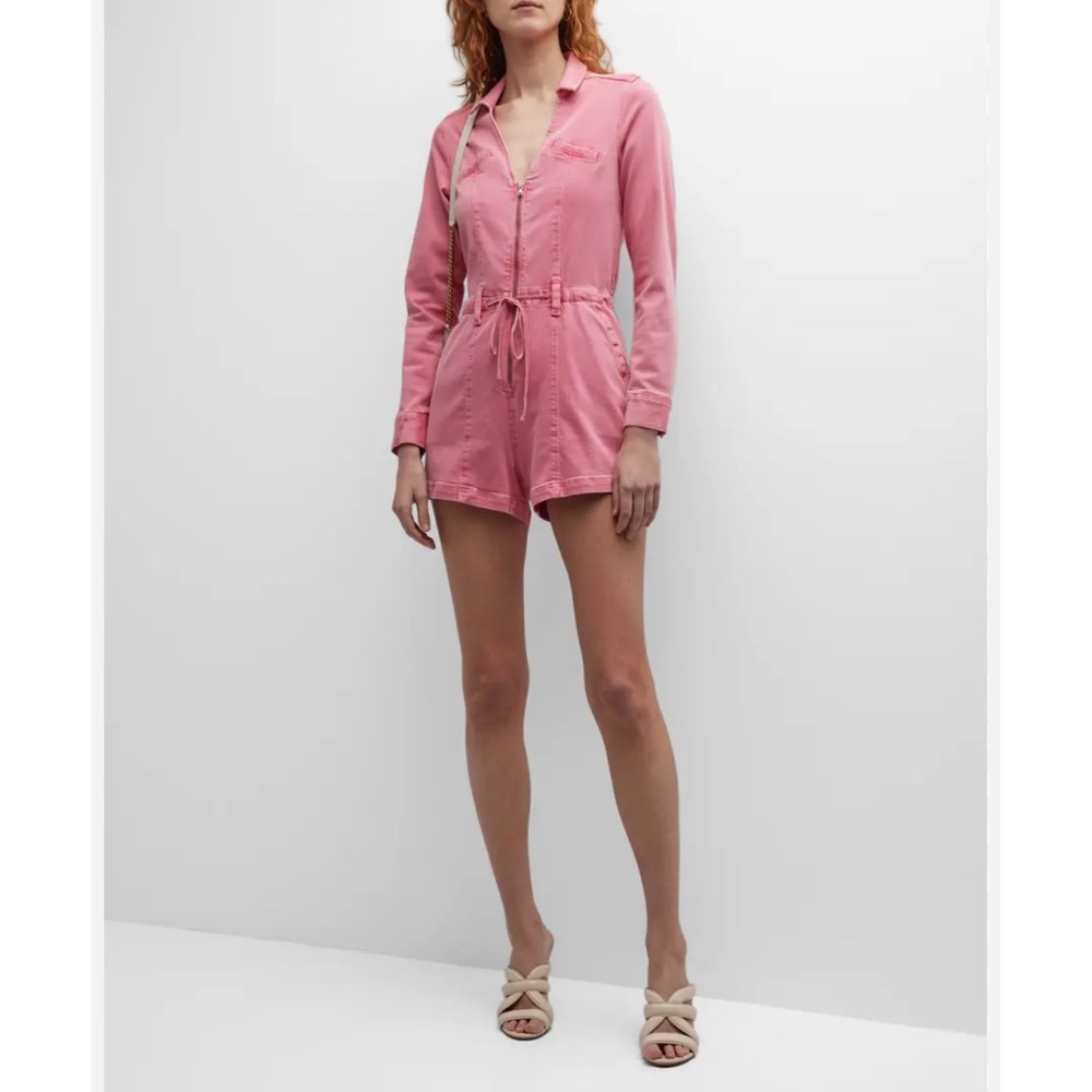 Paige Meg Utility Romper Pink